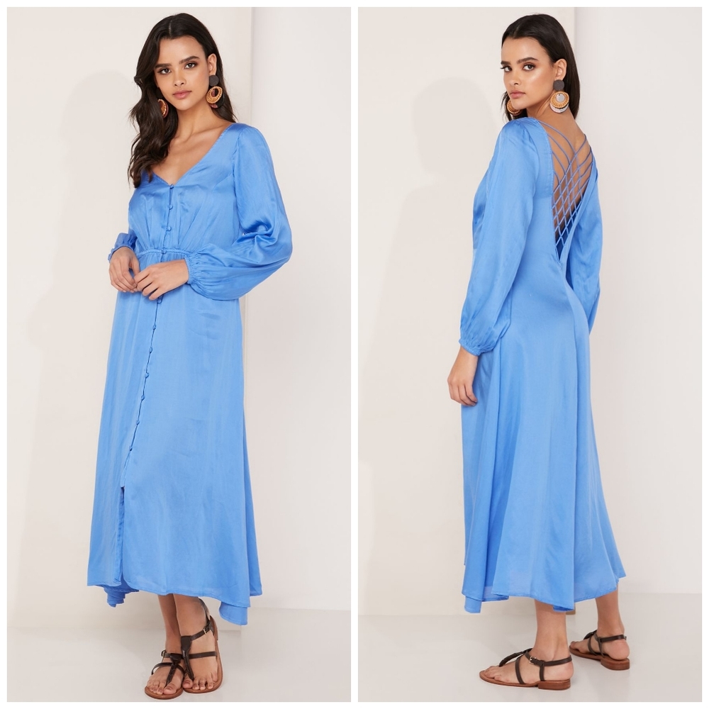 Free People Later Days midi dress size 8